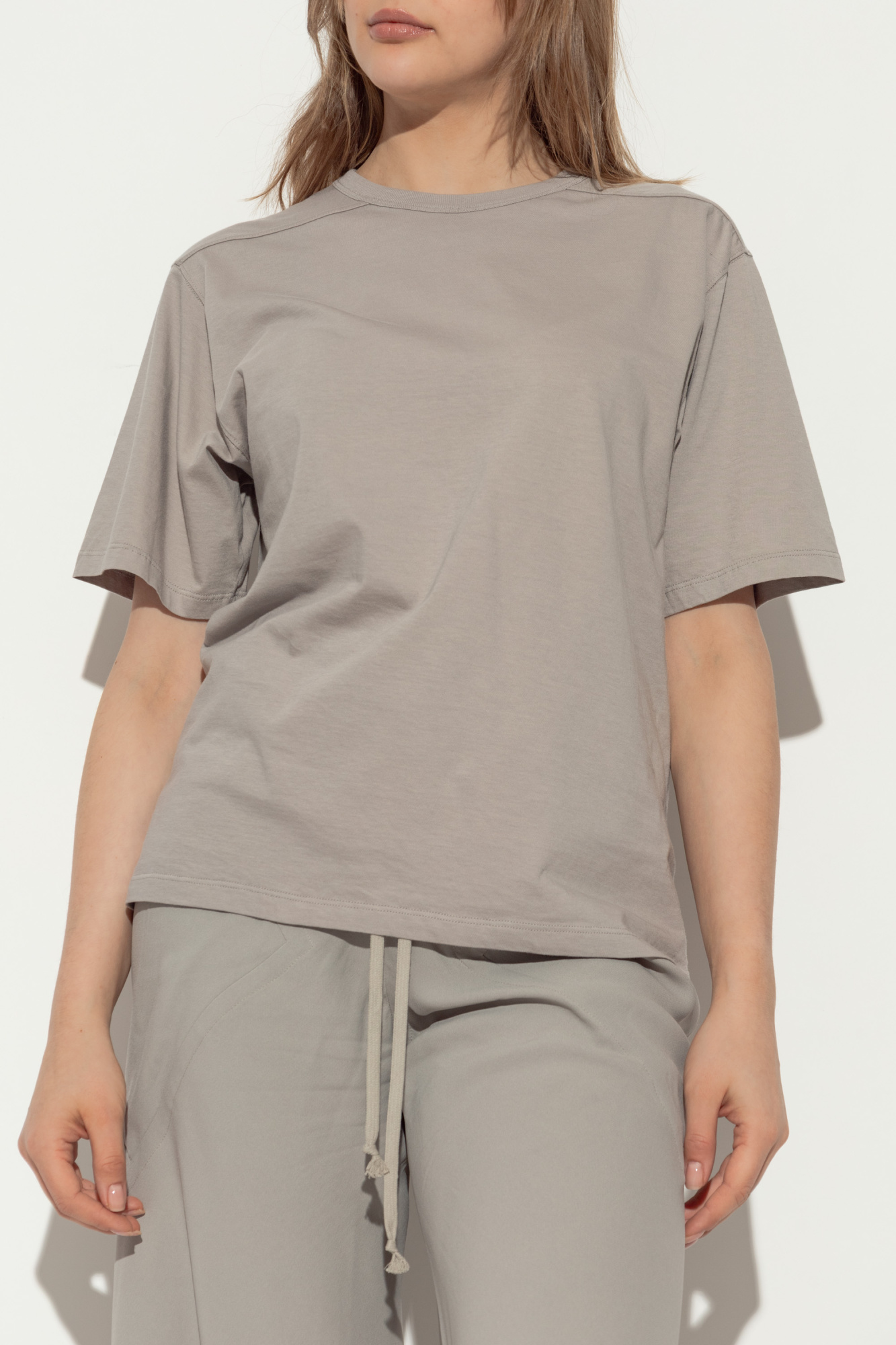 Grey Crew neck T-shirt Rick Owens - Vitkac AS